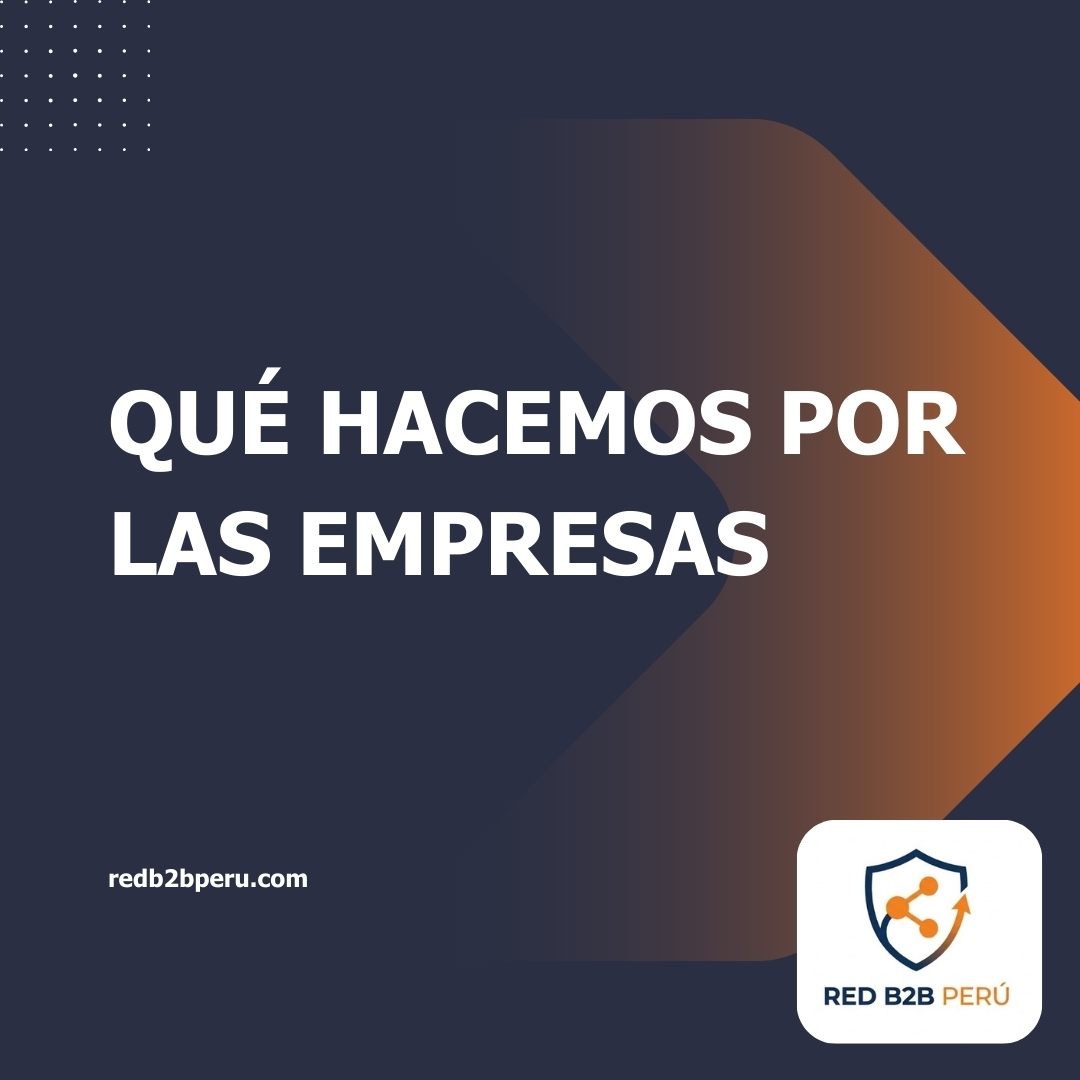 que hacemos por las empresas - redb2bperu